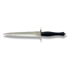 Pieter van der Westhuizen Fairbairn-Sykes - Black Ivory Wood Handle w/Leather Sheath