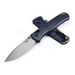 Benchmade Bugout Crater Blue Aluminium w/Cerakote Crushed Silver Finish