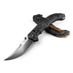 Benchmade Mini Bedlam Carbon Fiber 3K Twill w/StoneWash Blade Finish


