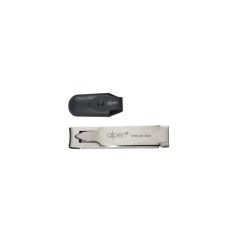 Alpen Nail Clipper Extra Flat Stainless Steel w/Leather Pouch 