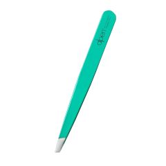 Alpen Tweezer Slanted Green 10 cm