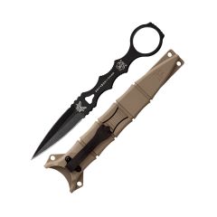 Benchmade SOCP Dagger w/BK1 Black Coated Blade & Sand Sheath