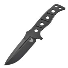Benchmade Adamas Fixed Blade Black Skeletonised Handle w/Black Paracord & Black Cerakote Blade Finish