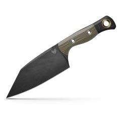 Benchmade Custom Station Knife Olive Drab G10 Handle w/Black G10 Bolster & Black DLC Blade Finish 
