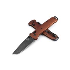 Benchmade Bailout Burnt Copper Aluminum Handle w/DLC BattleWash Blade Finish