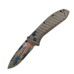 Benchmade Presidio II Shot Show '26 LTD OD Green Micarta Handle w/Flecktarn Camo Cerakote Finish