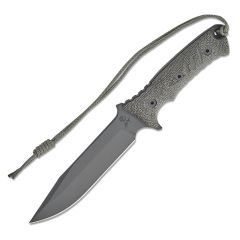 Chris Reeve Pacific Black Canvas Micarta Handle w/Black Cerakote Blade
