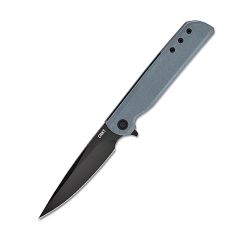 CRKT LCK+ Grey G10 Handle w/Black Oxide Blade Finish