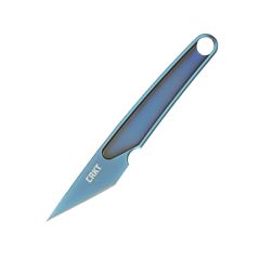 CRKT HangTi Fixed Blade Blue Titanium w/Blue Titanium Nitride Finish