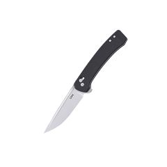 CRKT Q Compact Crossbar Lock Black GRN Handle w/StoneWash Blade Finish