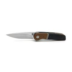 Jaco Schoeman LL Flipper Black & Brown Richlite Handle