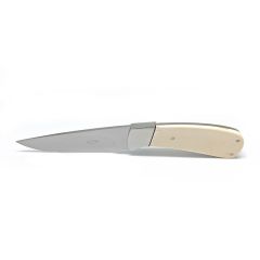 Des Waldeck Utility Ivory Handle w/Stainless Steel Bolster 