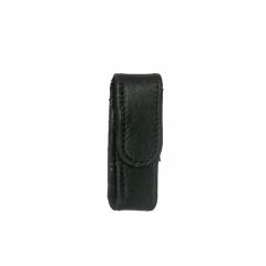 Edge Knife Belt Pouch Black Leather Small w/Hook and Loop Fastener