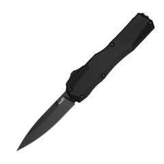 Kershaw LiveWire Single Edge MagnaCut Double Action OTF Auto Black Aluminium Handle w/Black PVD Blade Finish