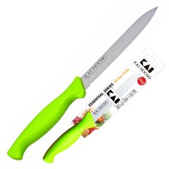 KAI Hocho Kitchen Knife Plain Green 11 cm - Display Pack