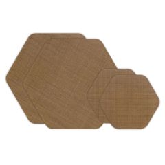Tenacious Tape Hex Repair Patches Nylon - 2 x Small/2 x Large Coyote