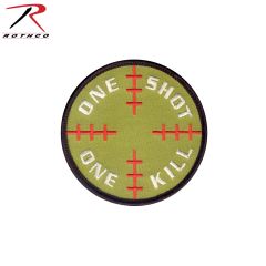 Embroidered Morale Patch - One Shot One Kill 3.25" Round