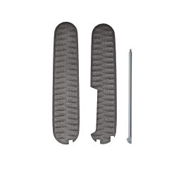 3D Nylon Printed Handles Scale Set - Flint For 91mm Swiss Army Pocket Knives Plus Ball Pen