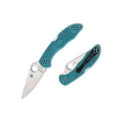 Spyderco Delica 4 Blue FRN w/Satin Finish Blade