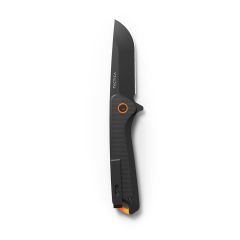 TACTICA Flipper Black G10 w/Black PVD D2 Blade Finish