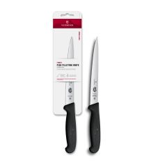 Victorinox Fibrox Fish Filleting Knife Super-Flexible Black - 18cm Blister