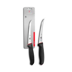 Victorinox Fibrox Dual Grip Curved Boning Knife Black/Red - 15cm Blister