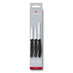 Victorinox Swiss Classic 3 Piece Paring Set - Black