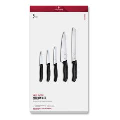 Victorinox Swiss Classic Kitchen Set 5 Pieces in Gift Box - Black