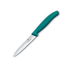 Victorinox Swiss Classic Paring Knife Serrated Kale Green - 10 cm