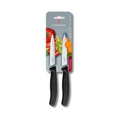 Victorinox Swiss Classic 2 Piece Paring Knife Set Black - 10cm Blister