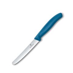 Victorinox Swiss Classic Tomato and Table Knife Serrated Blue - 11cm