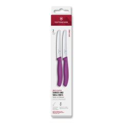 Victorinox Swiss Classic Tomato and Table Knife Set Purple 11cm, 2 Pieces Box