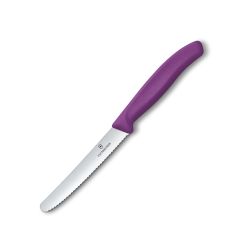 Victorinox Swiss Classic Tomato and Table Knife Serrated Purple - 11cm