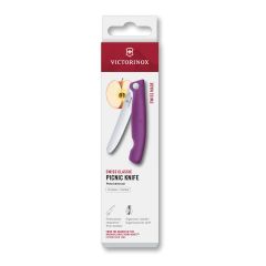 Victorinox Swiss Classic Picnic Knife, Foldable Purple - 11 cm Box