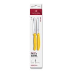 Victorinox Swiss Classic Tomato and Table Knife Set Yellow 11cm, 2 Pieces Box