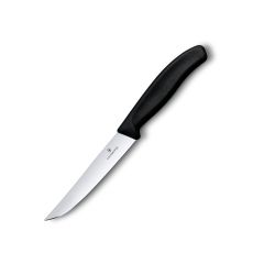 Victorinox Swiss Classic Gourmet Steak Knife Black Plain - 12cm
