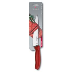 Victorinox Swiss Classic Carving Knife Red - 19cm Blister 