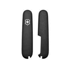 Victorinox Vintage Matt Black Handle Scale Set For 91mm Swiss Army Pocket Knives