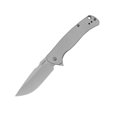 Kershaw Scour Assisted Opening Grey Steel Handle w/Bead Blast Blade Finish
