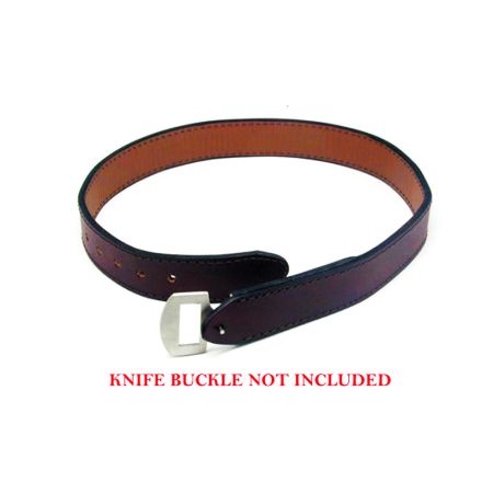 Knife Buckle Belt 30mm Double Layer Size 50 - Brown
