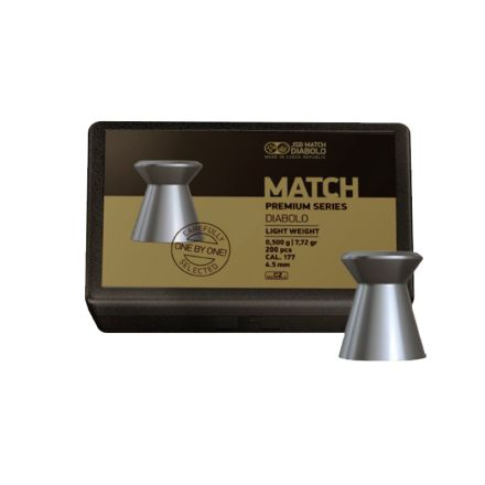 JSB Match Premium Light Weight Pellets .177/4.50 mm - 200 Pieces
