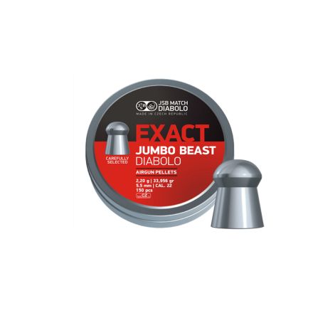 JSB Diabolo Jumbo Exact Beast Pellets .22/5.52 mm - 150 Pieces