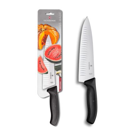 Victorinox Swiss Classic Chef's Knife Fluted Blade - 20cm Blister