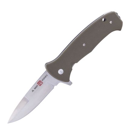 Al Mar S.E.R.E. 2020 OD Green Series Spring Assisted Opening w/Satin Blade Finish 3.6