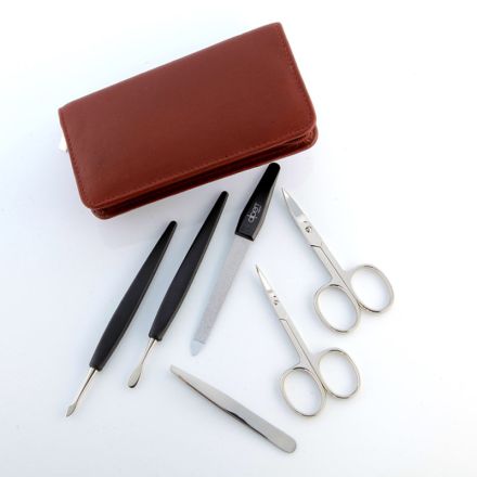 Alpen Professional Manicure Set 6 Piece Brown Case