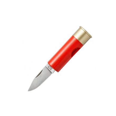 Antonini '12 Gauge' Cartridge Knife Red w/Slip Joint