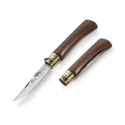 Antonini Old Bear Medium Folding Knife w/Walnut Wood 3 1/6