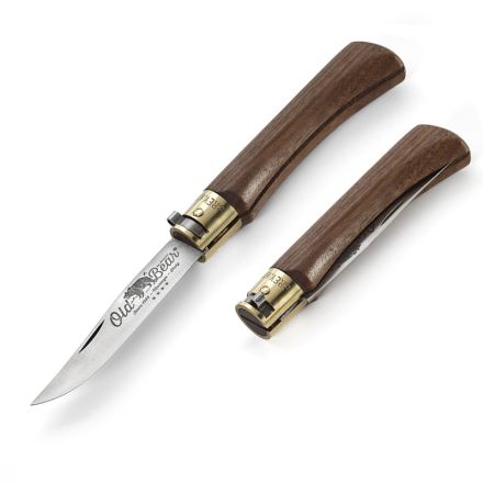 Antonini Old Bear Large Folding Knife w/Walnut Wood 3.5