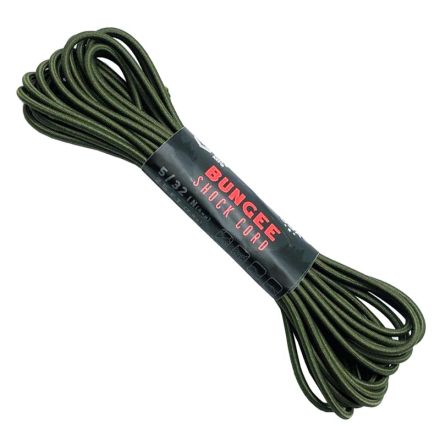 Bungee Shock Cord 25ft 7 Strand Core - Olive Drab