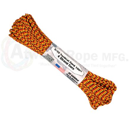 275 Tactical Paracord 100ft 4 Strand Core - FireBall